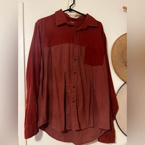 LIKE NEW ⭐️ men’s Arizona button down two tone red shirt